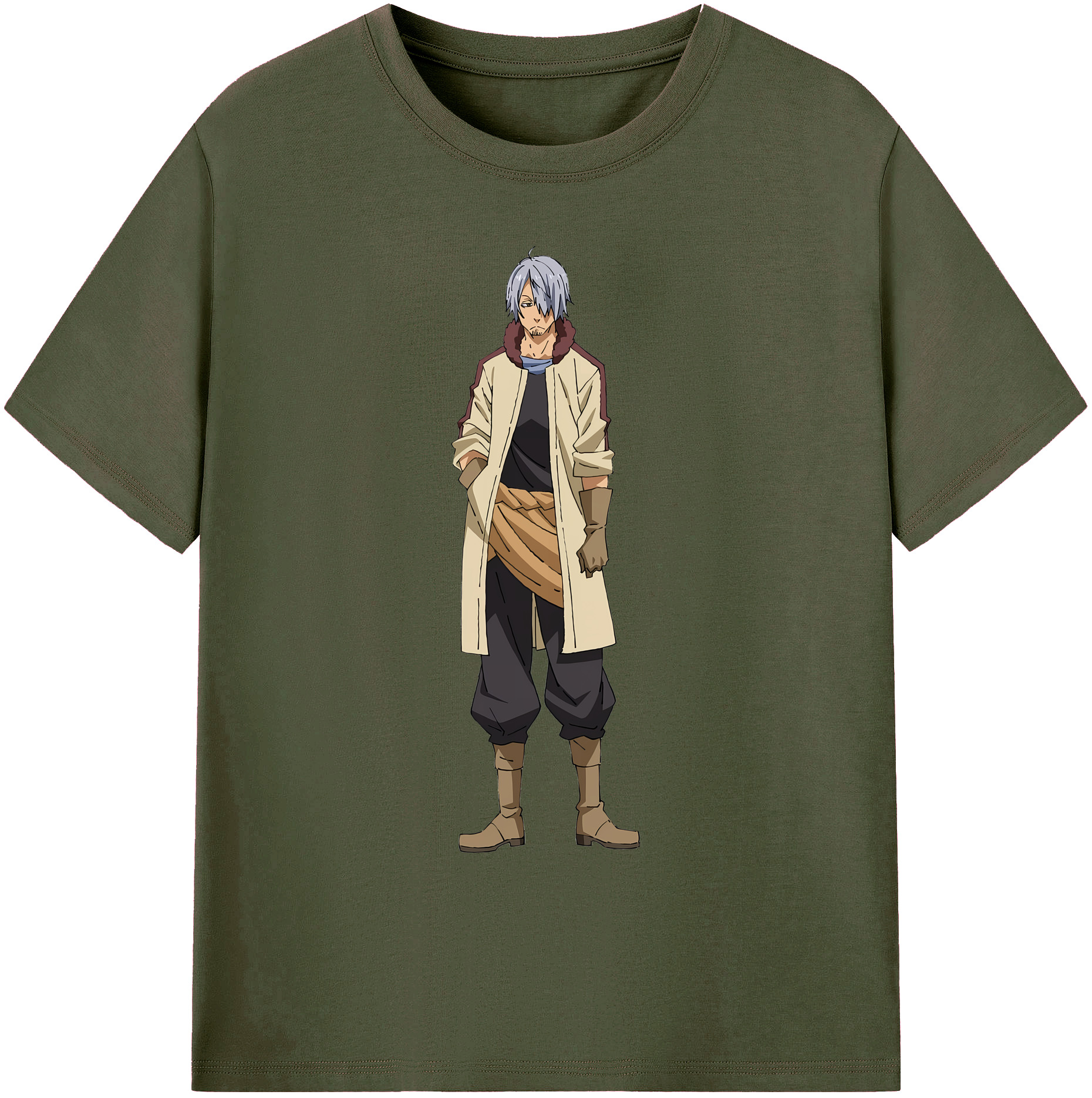 （画像用） 転スラ Regarding Reincarnated to Slime 綿100％ メンズ半袖Tシャツ｜肌触りやわらか＆通気性